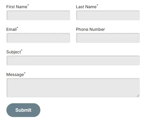 A web form created by NewportCMS